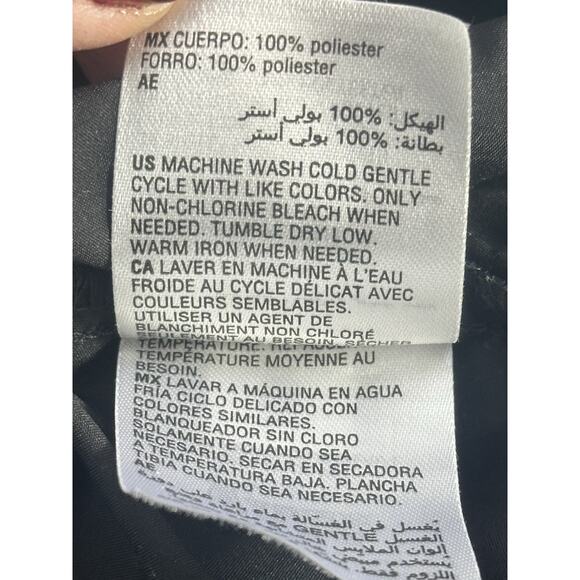 INC Womens PXL Floral Chiffon Blouse Pink Teal Sheer Long Sleeve Lined Hi-Low - Picture 13 of 13